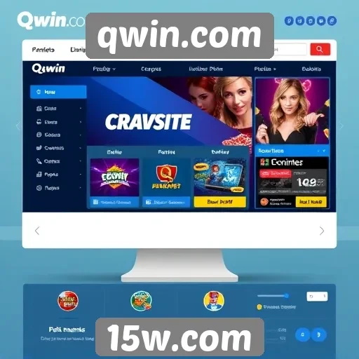 Análise da interface do usuário do site qwin.com